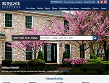 Tablet Screenshot of irongaterealtors.com